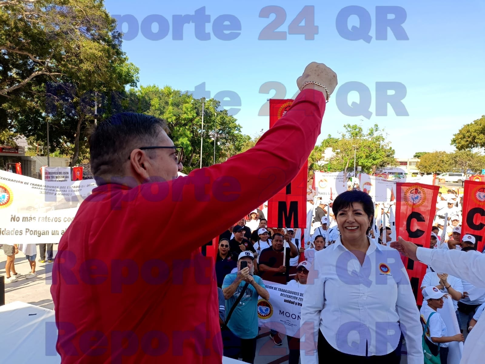 CTM da su apoyo a su líder en Quintana Roo